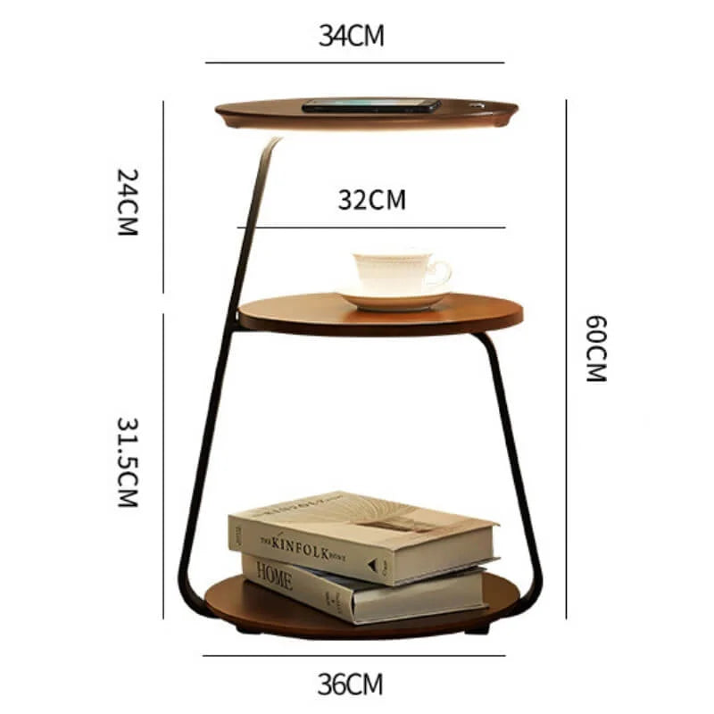 LED Bedside Floor Lamp With Wireless Charging