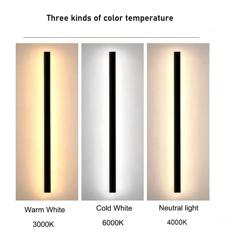 Callirrhoe - Wall Light Waterproof outdoor Long Strip LED wall lamp