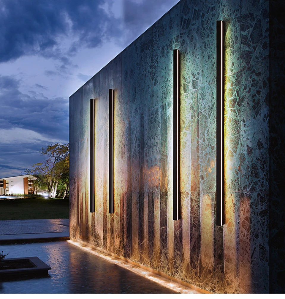Callirrhoe - Wall Light Waterproof outdoor Long Strip LED wall lamp