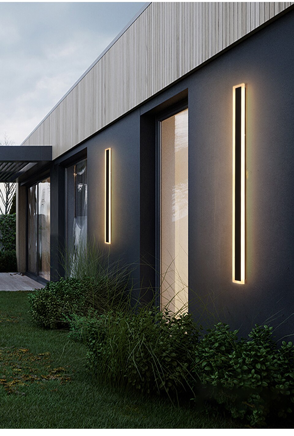 GERAI Outdoor Long Strip LED wall lamp