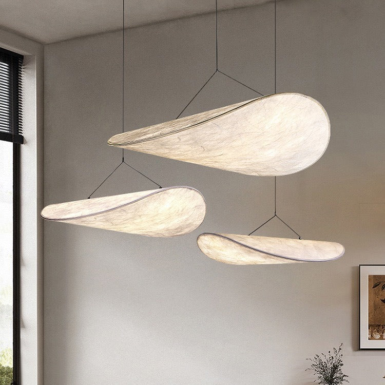 SilkAura | Elegant Black Japandi Kitchen Pendant Light Fixture 6