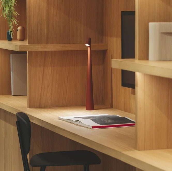 Draadloze Nordic LED Tafellamp | Minimalistisch Design | Oplaadbare Sfeerlamp voor Woonkamer, Eettafel & Nachtkastje