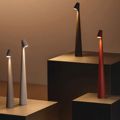 Draadloze Nordic LED Tafellamp | Minimalistisch Design | Oplaadbare Sfeerlamp voor Woonkamer, Eettafel & Nachtkastje
