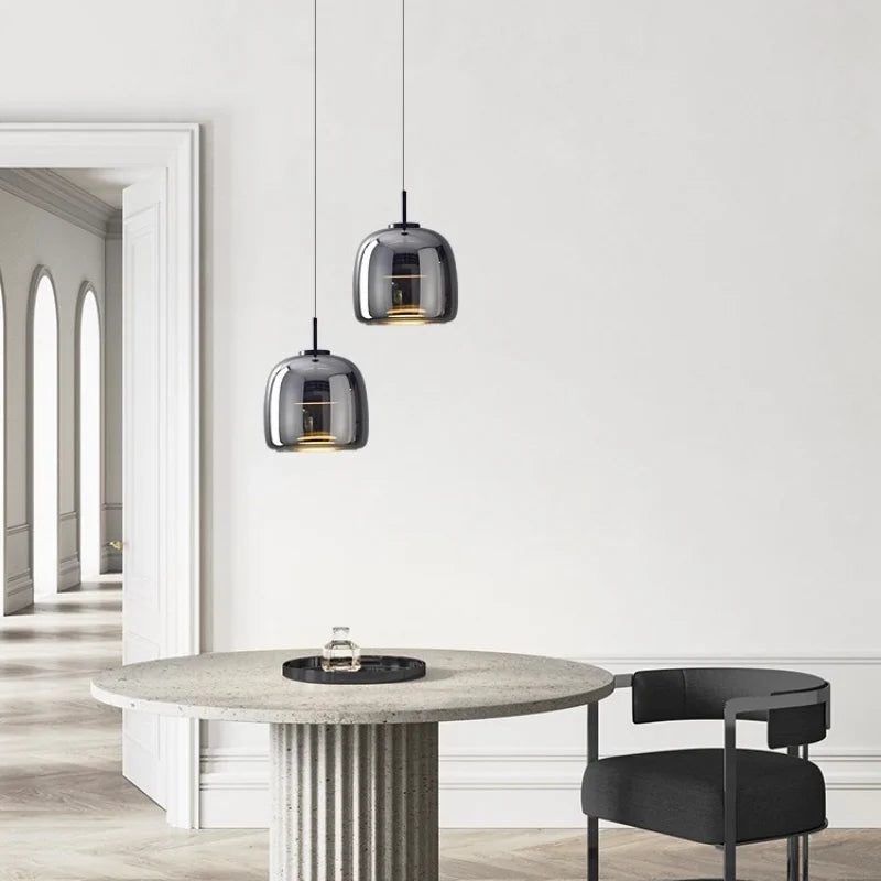 Astrid | Elegant Scandinavian Glass Pendant Lighting for Kitchen Island 2