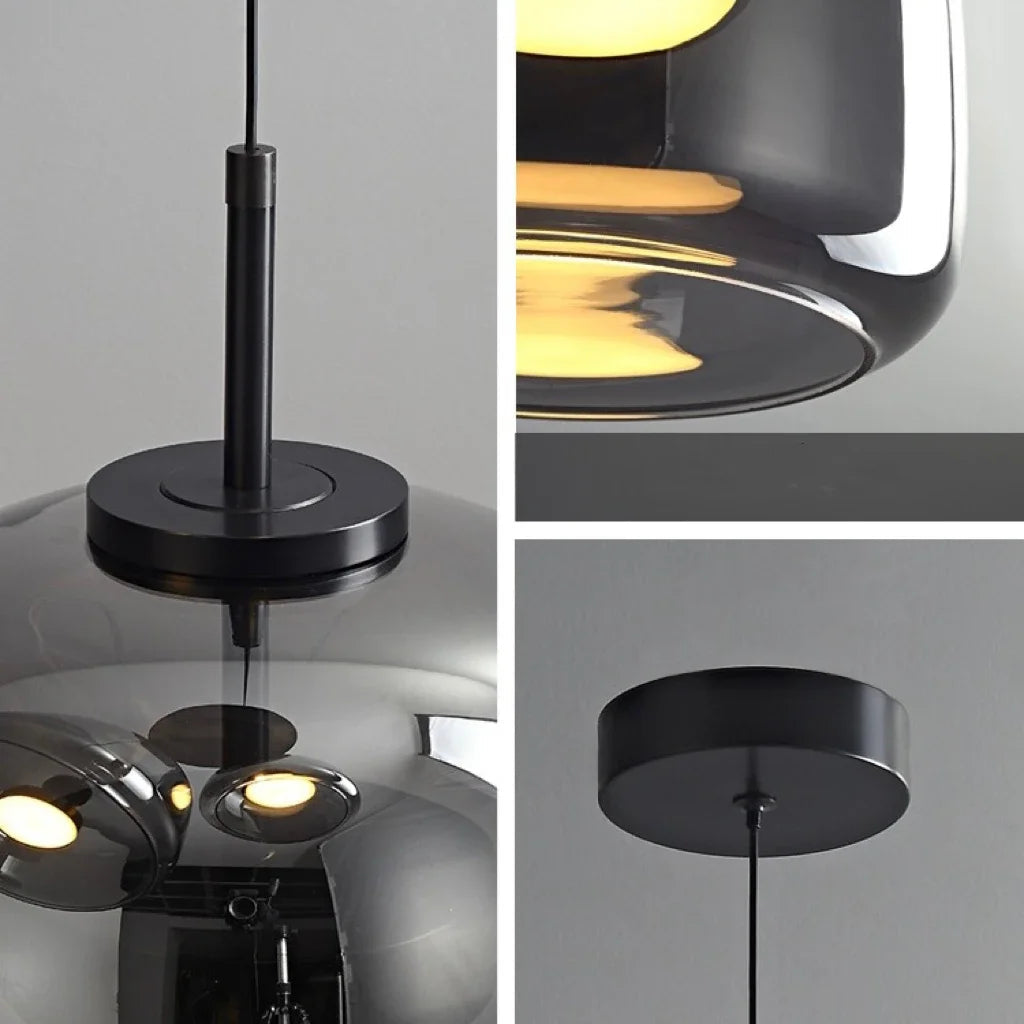Astrid | Elegant Scandinavian Glass Pendant Lighting for Kitchen Island 6