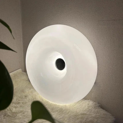 NARA LED Donut Lamp | Modern Bauhaus Design Rechargeable Table & Wall Light | Dimmable Touch Control