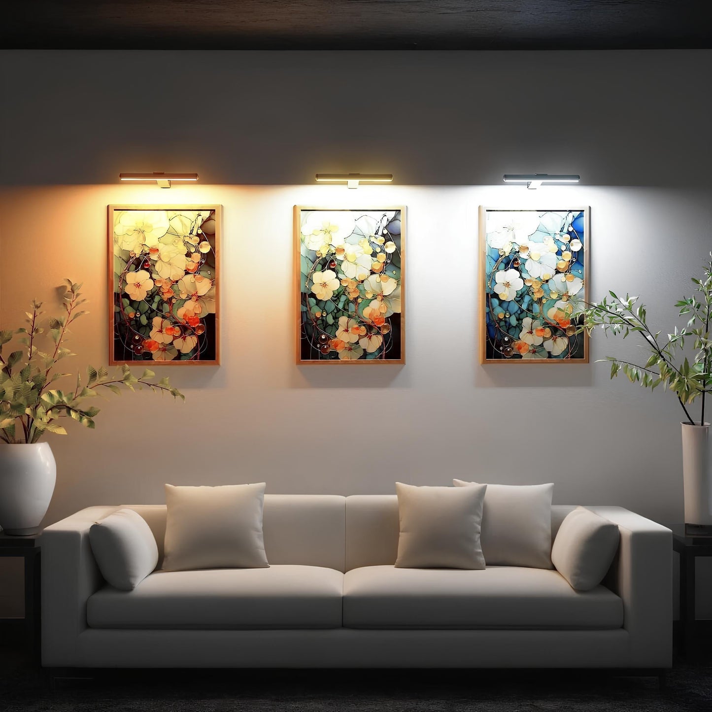 LuminaraLight | Modern Adjustable Cordless Wall Art Light Fixture 4