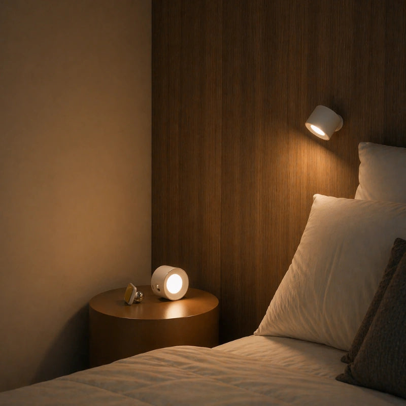 Luminara | Modern Adjustable Cordless Wall Lamp with 360° Light Direction 0
