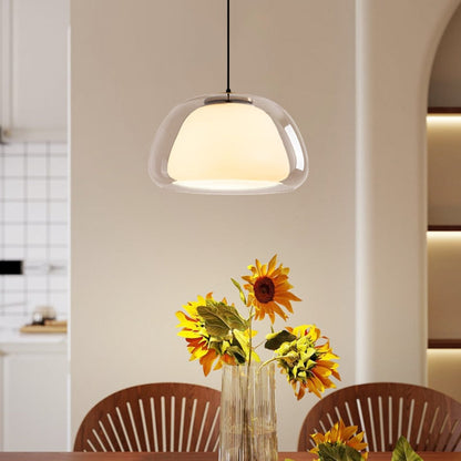 Lunévo | Elegant Hand-Blown Glass Modern Pendant Light Fixture 3