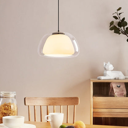 Lunévo | Elegant Hand-Blown Glass Modern Pendant Light Fixture 5