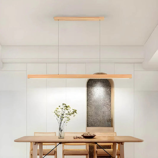 NordicGlow | Elegant Modern Wood Pendant Lighting for Kitchen Island 0