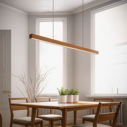 NordicGlow | Elegant Modern Wood Pendant Lighting for Kitchen Island 1