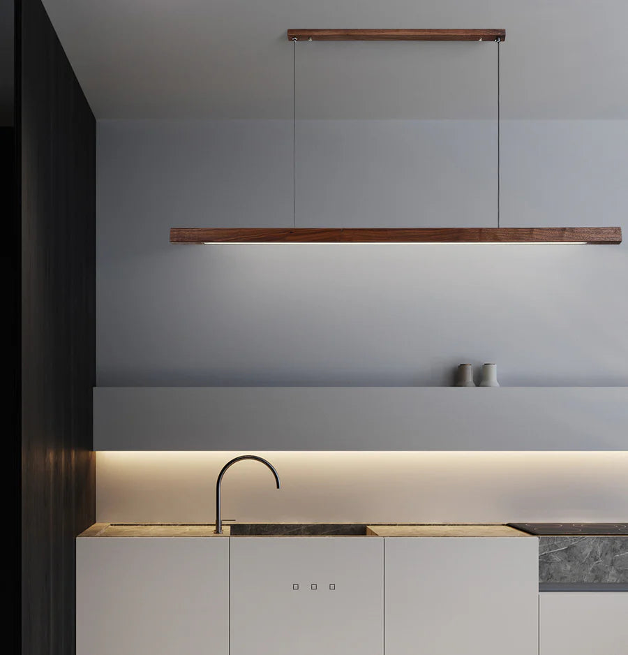 NordicGlow | Elegant Modern Wood Pendant Lighting for Kitchen Island 10