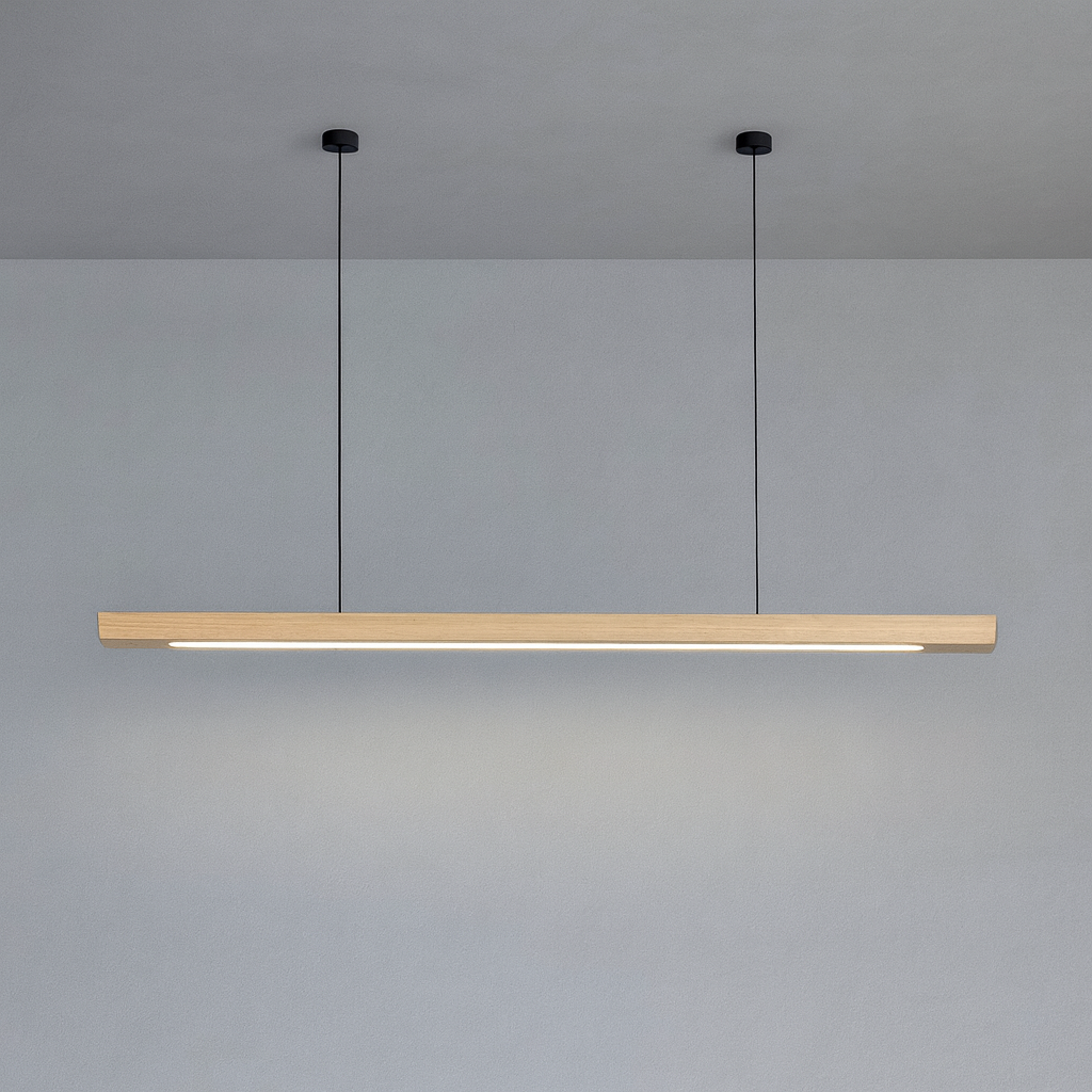 NordicGlow | Elegant Modern Wood Pendant Lighting for Kitchen Island 9