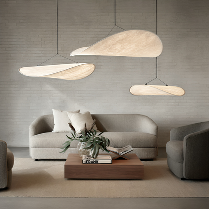 SilkAura | Elegant Black Japandi Kitchen Pendant Light Fixture 0