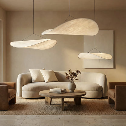 SilkAura | Elegant Black Japandi Kitchen Pendant Light Fixture 2