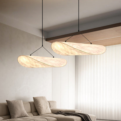SilkAura | Elegant Black Japandi Kitchen Pendant Light Fixture 3
