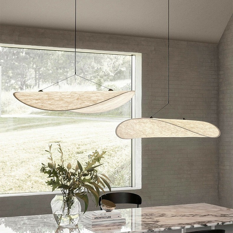 SilkAura | Elegant Black Japandi Kitchen Pendant Light Fixture 5