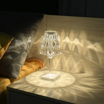 LED Crystal Rechargeable Table Lamp - Create Romantic Atmosphere