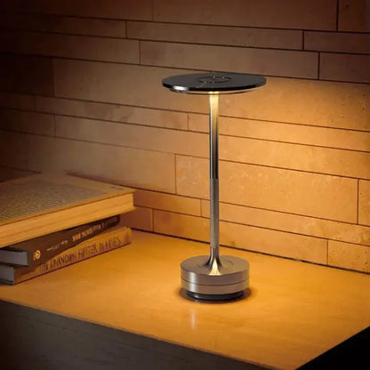 LED Electroplated Metal Cordless Table Lamp