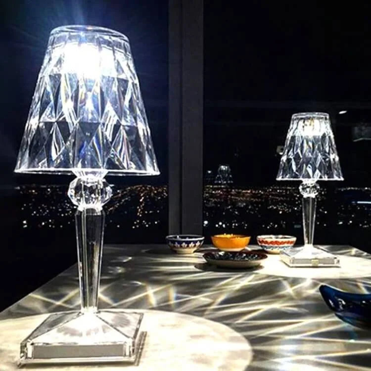 Crystal Lamp Led Rechargeable Table